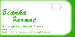 bianka harmat business card